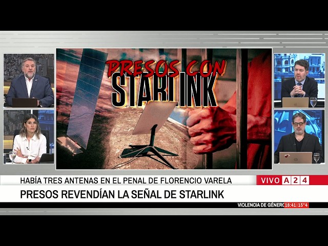 🔴 INMATES WERE RESELLING STARLINK SIGNAL FROM A PRISON IN FLORENCIO VARELA