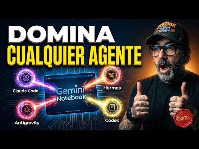 Cómo dominar los AGENTES IA con este cuaderno de NotebookLM (GRATIS)