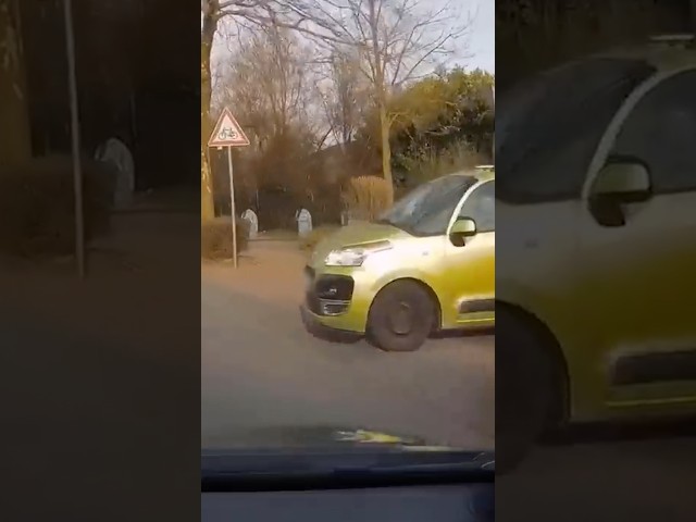 SIE hat den CRASH nicht MITBEKOMMEN?! 😳 #dangerousdriving #dashcam #unfall #crash