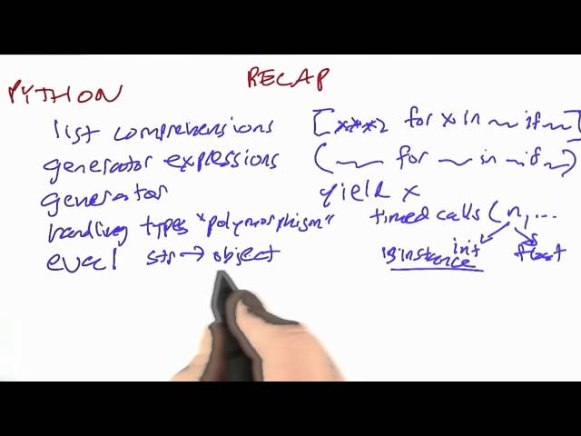 Recap - Design of Computer Programs