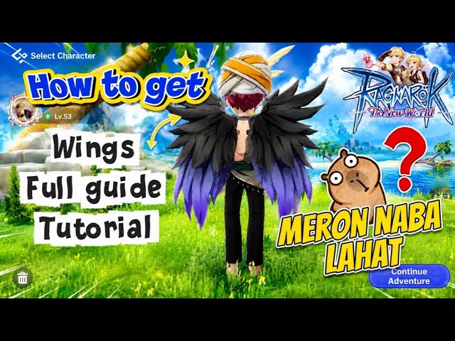 How to get the costume wings full guide tutorial | Ragnarok new world