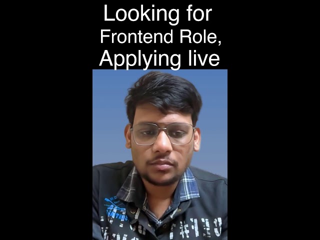 slot 101 looking for frontend job