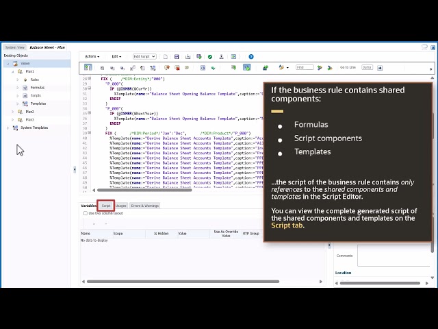 Reviewing Scripts in Cloud EPM