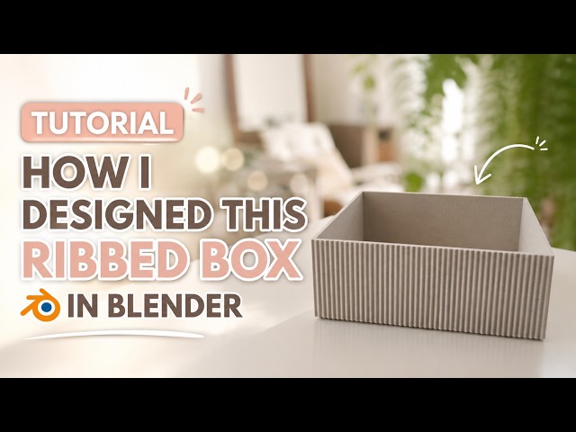 How to make a ribbed box on Blender  | Easy 3D Printing Tutorial