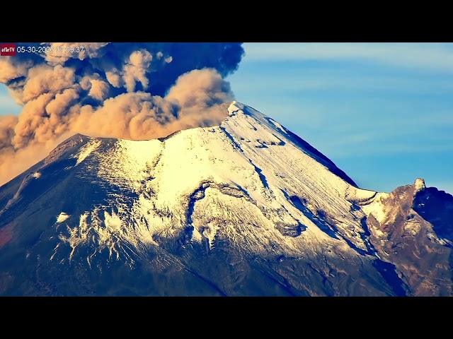 Popocatépetl Volcano Erupts at 7:07 AM — Dark Ash Cloud Rises Over Mexico (May 30, 2026)