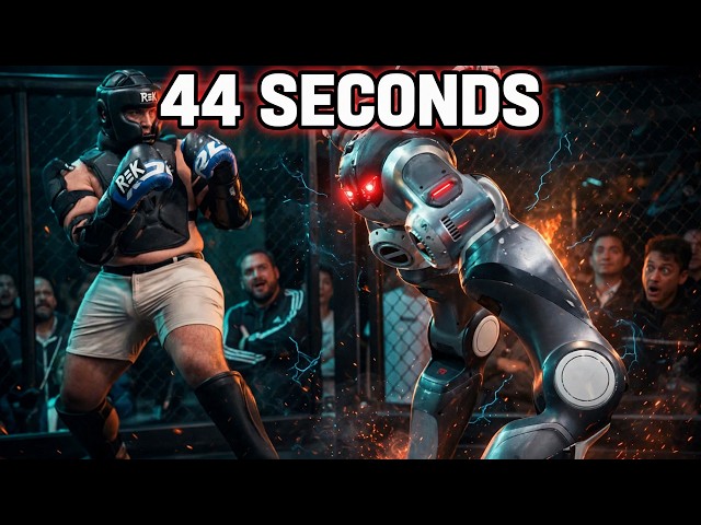 He Fought a 6-Foot TERMINATOR Robot in a Steel Cage. It Lasted 44 Seconds.