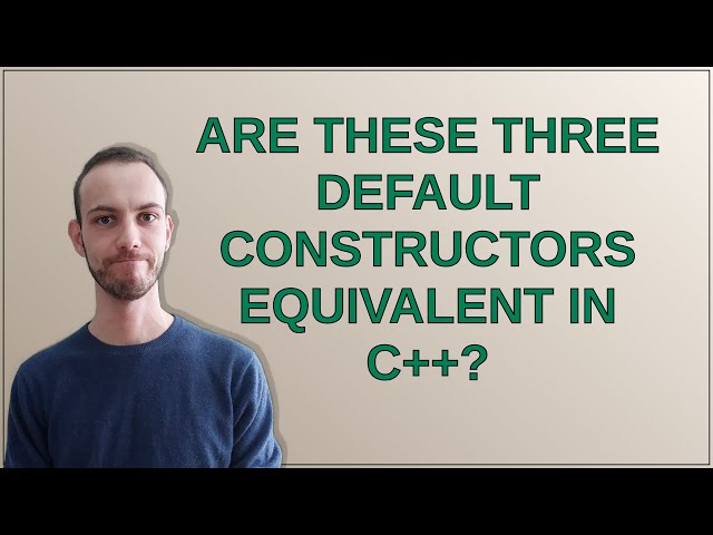 Are these three default constructors equivalent in C++?