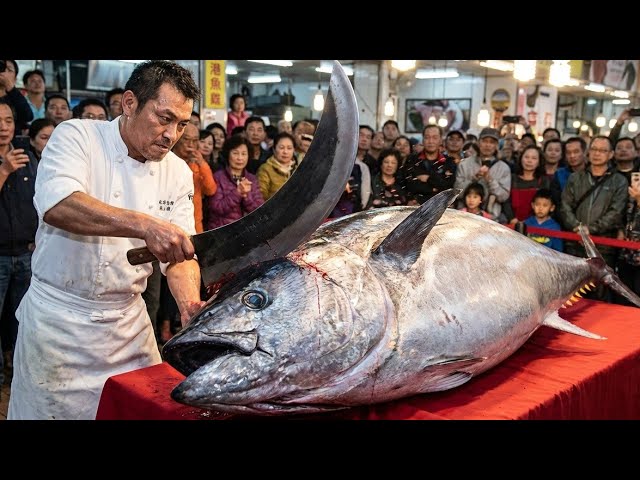 470KG Bluefin Tuna Taken Down by a Chef at the Absolute Peak! #ChefPeak