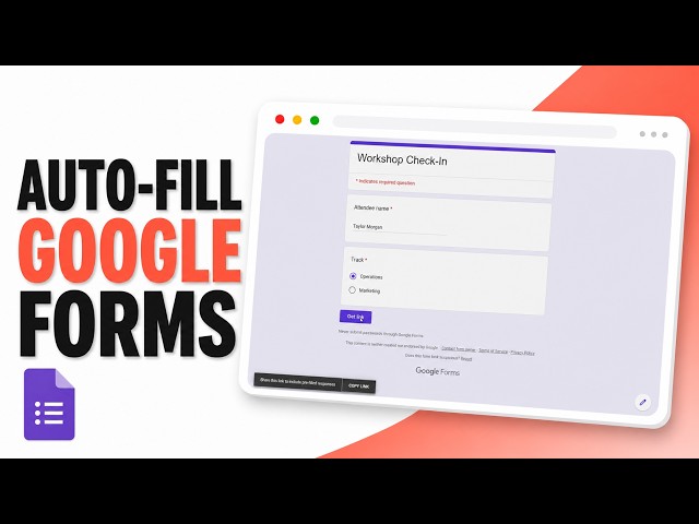 How to Create Pre-filled Links for Google Forms (2026 Link Personalization)