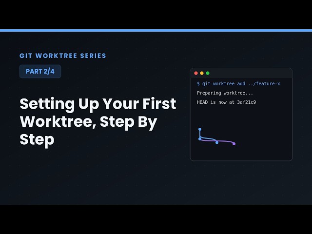 Setting Up Your First Worktree, Step By Step | Git Worktree Series (Part 2/4)