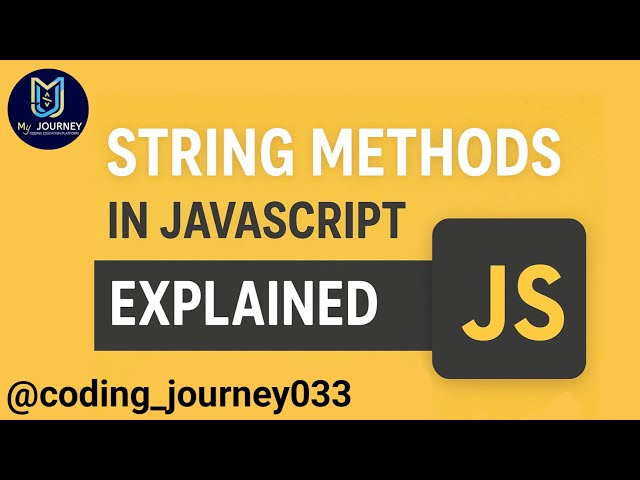 What is string? | String Methods in JavaScript #coding #javascript #strings