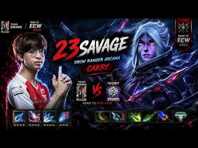 Road to EWC 2026! 🏆 23savage Drow Ranger Carry (Grind back vs Ivory)