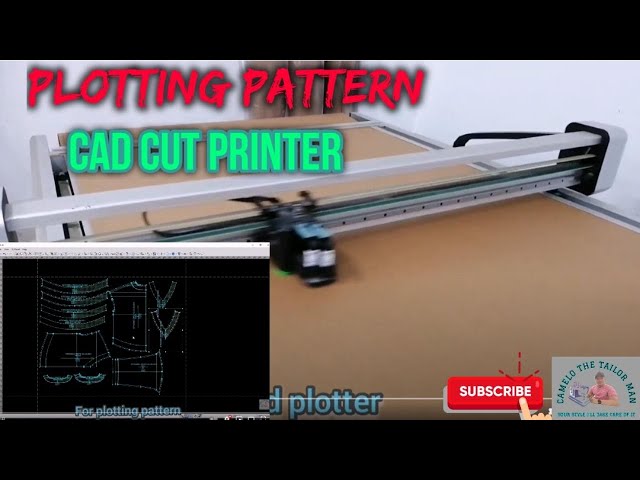 CAD PLOTTING  PATTERN TO HARD BOARD