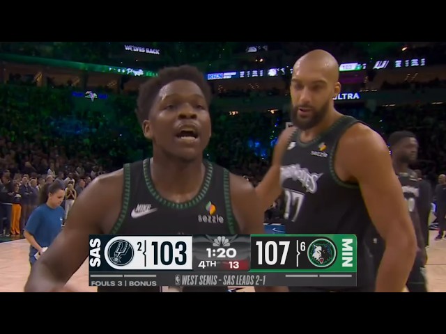FINAL 1:20 to Minnesota Timberwolves vs San Antonio Spurs Game 4