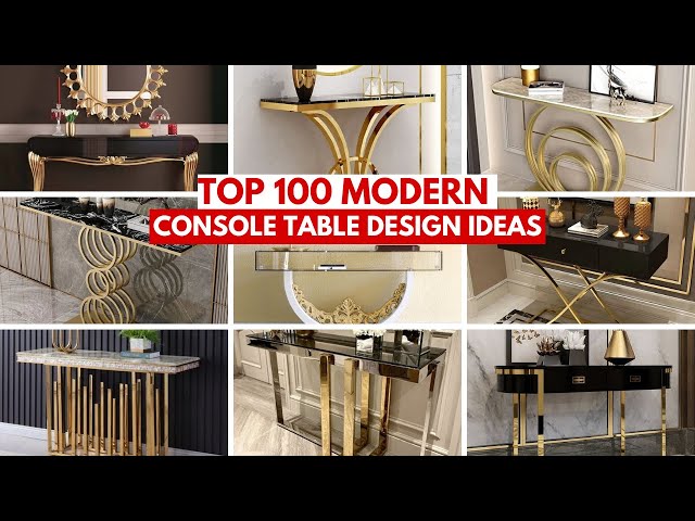 100 Modern Console Table Design Ideas | Entryway Marble Console Table For Home Decorating