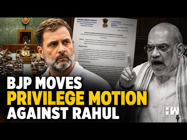 BJP Moves Breach of Privilege Notice Against Rahul Gandhi Over Lok Sabha Remarks