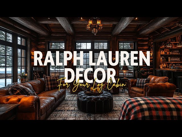 Rustic Elegance Design : Ralph Lauren Decor for Your Log Cabin