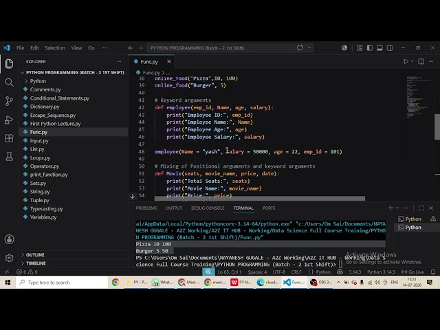 Python Lecture: Functions in Python Part - 1