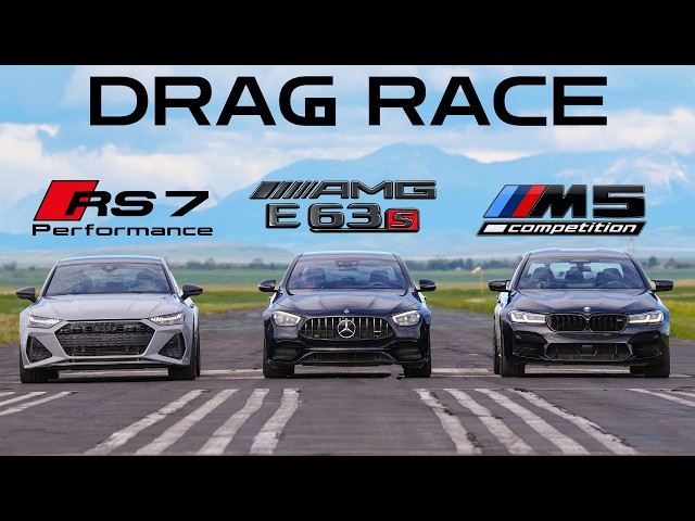 RS7 Performance vs AMG E63s vs M5 Competition