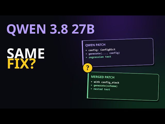 Qwen 3.8 27B Fixed a Real GitHub Bug
