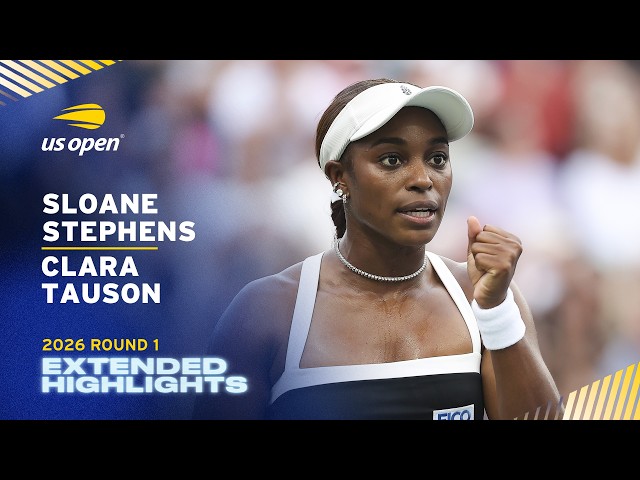 Highlights extendidos: Sloane Stephens vs. Clara Tauson | Primera ronda del US Open 2026