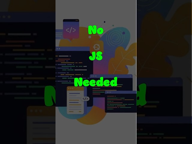 CSS Only Fullscreen Scroll Effect - No JavaScript!