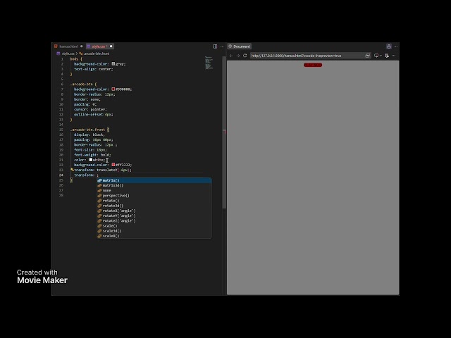 how to make 3d button use html css #ProgramerHmaza