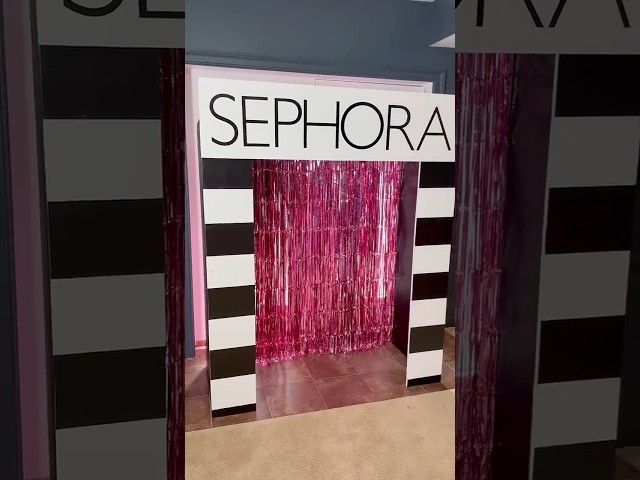 DIY Sephora Photo Booth. Link to full tutorial in my bio #sephora #makeupparty