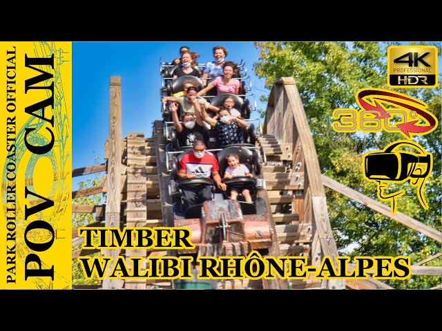 Timber - 360° - On Ride / POV CAM - Walibi Rhône Alpes