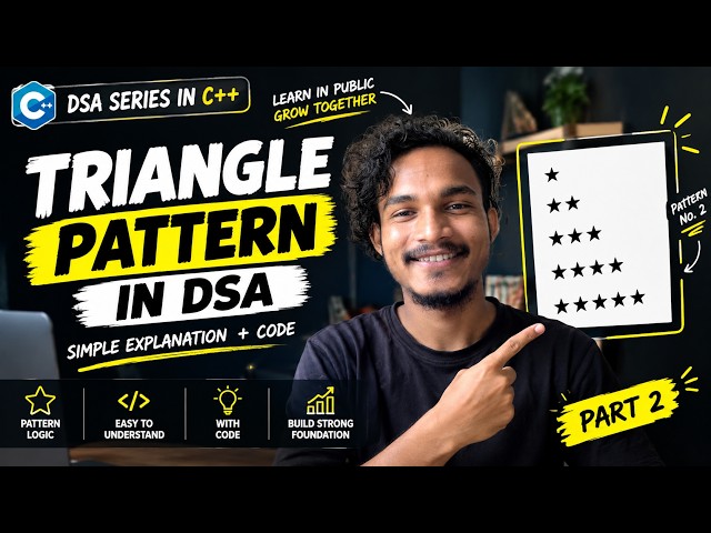 Triangle Pattern in C++ | DSA Patterns #2 | Learn the Logic Step by Step