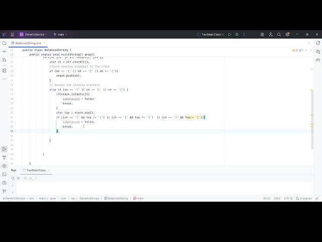 Java Program to Check Balanced Brackets| Stack Interview Question