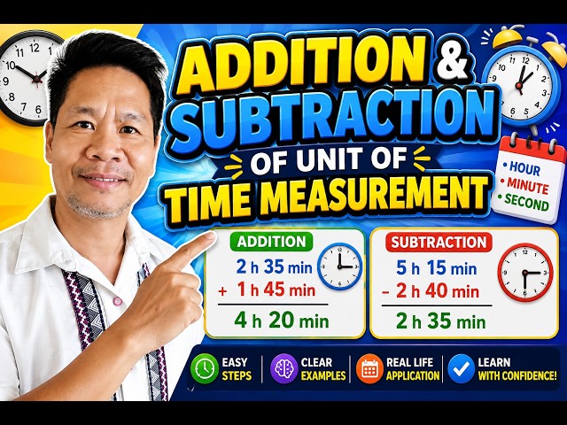 Addition and Subtraction of unit of Time