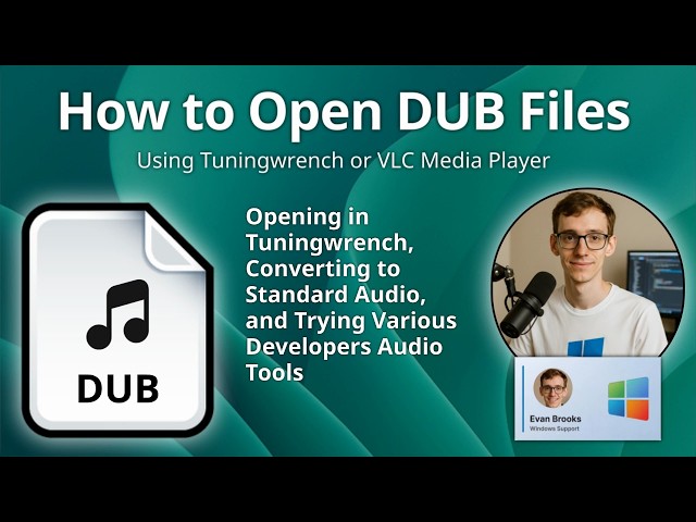 How to Open DUB Files (Tuningwrench Audio Utility Compressed Audio)