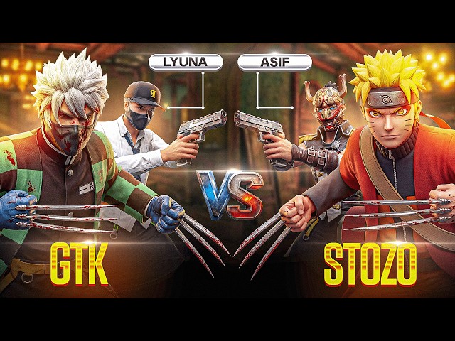 STOZO, ASIF VS OLD GTK & LYUNA ☠ They Used Rough Word After This Match 🤬😭