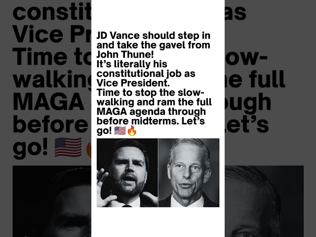 JD Vance & John Thune Debate Goes Viral 🇺🇸