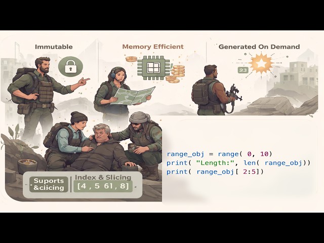 Python programming language. Range