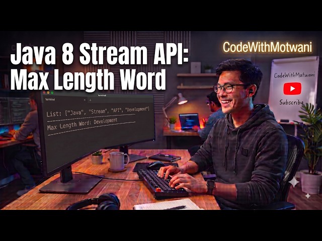 Find the Maximum Length Word from a List of Strings Using Java 8