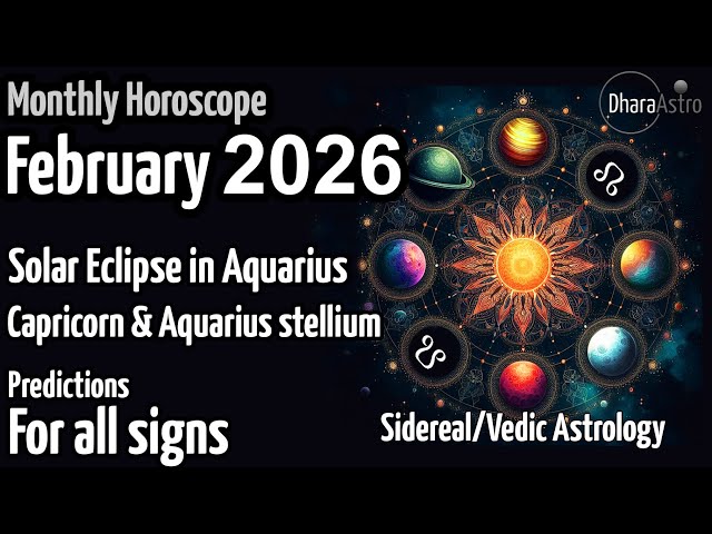 February 2026 Horoscope Forecast | Monthly Horoscope | Vedic Astrology predictions #rashifal