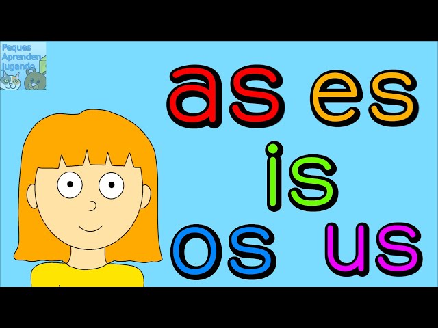 Sílabas inversas para niños AS ES IS OS US para niños  Aprender a leer con Peques Aprenden Jugando