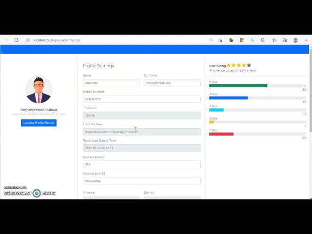 Final eshop tour video.