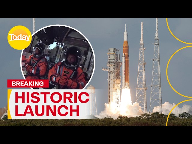NASA's Artemis II rocket blasts off towards the moon | Today Show Australia