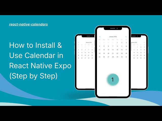 How to Install & Use Calendar in React Native Expo (Step by Step) in Hindi