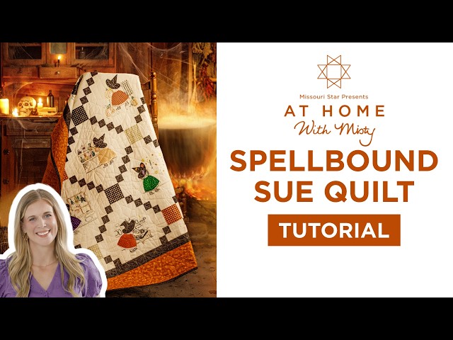 Halloween Inspired Quilt| Spellbound Sue Quilt with Misty