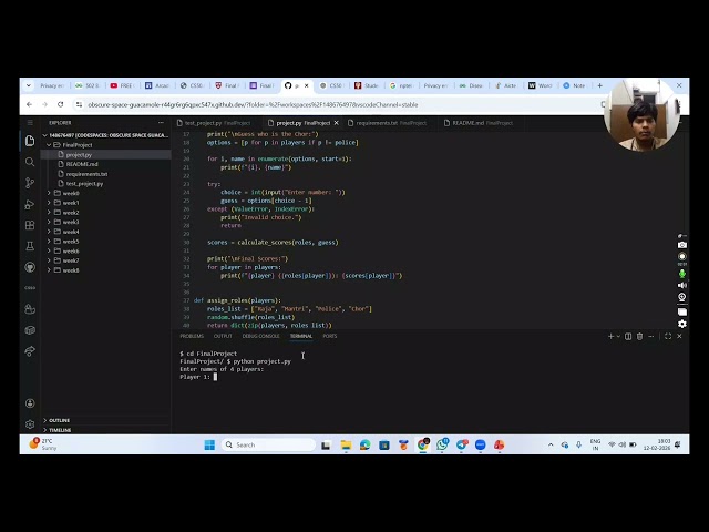 CS50 Python Harvard University Final Project 