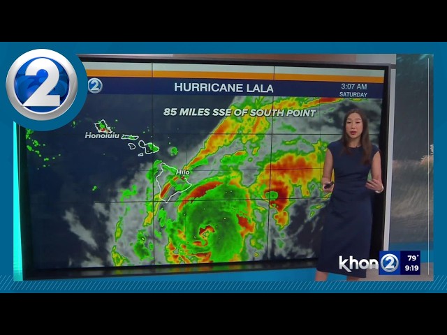Hurricane Lala Latest Update 9:20 a.m. with Josslyn Rose