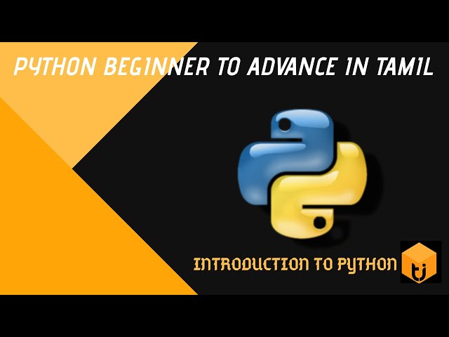 Python Beginner To Advance In Tamil Language Teaser #0