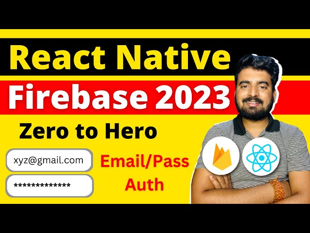 React Native Firebase -Email & Password Authentication🔥 |  in Hindi | Engineer Codewala