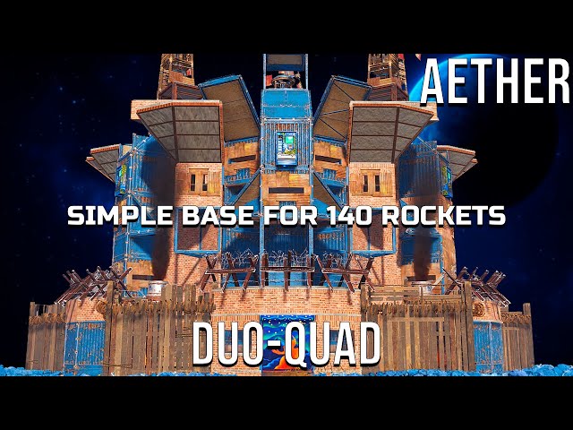 AETHER - NEW META BASE for 140 ROCKETS with 7 BUNKERS , 5 WALLS & EASY TO BUILD [rust base design]
