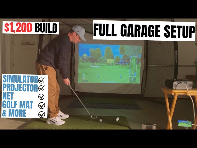 The Best Garage Golf Simulator for $1200 Easy DIY Build