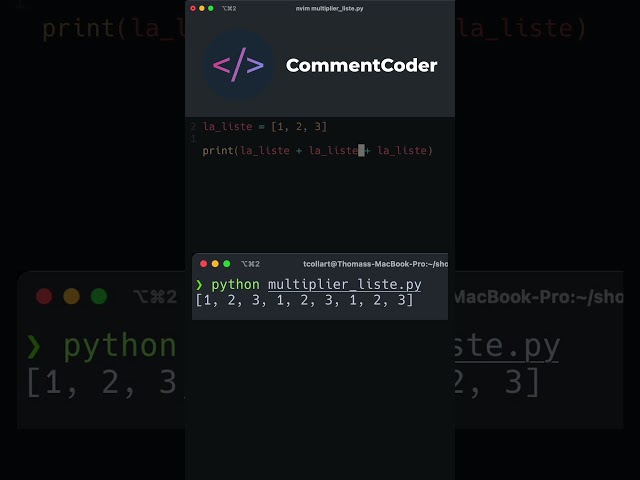 Multiplier une liste en Python !